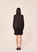 Ravel black satin dress Tara Jarmon
