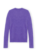 PURPLE BRUSHED ALPACA O-NECK Ganni