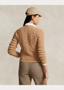 Cardigan torsadé en laine et cachemire Ralph Lauren