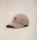 Red Ami de Coeur Embroidery Cap AMI