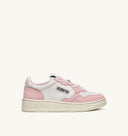 BASKET AUTRY MEDALIST LOW CUIR BLANC ROSE