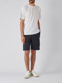 Bermuda bleu marine en coton avec logo Stone Island