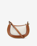 OSKAN MOON LEATHER AND COTTON SHOULDER BAG Marant Etoile