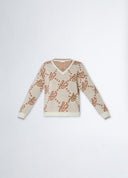 Pull jacquard avec logo Liu Jo