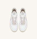 BASKET MEDALIST LOW EN CUIR BLANC ET OR Autry