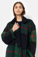 Harlow Wool Coat | Tartan Checks  Ame