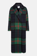 Harlow Wool Coat | Tartan Checks  Ame