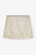 Jupe Gold and Silver Metallic Elasticated Mini