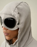 Diagonal Raised Fleece Goggle Zipped Hoodie C.P. Company