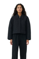 VESTE BLACK SHORT QUILT Ganni