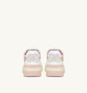 BASKET CLC EN CUIR BLANC ET ROSE Autry