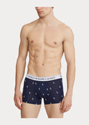 3 slips-boxers classiques coton stretch Ralph Lauren