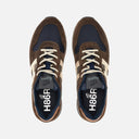 Sneakers Hogan H383 Marron Beige Bleu