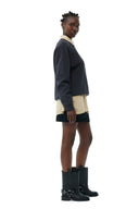 SWEAT-SHIRT DARK GREY ISOLI OVERSIZED Ganni