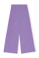 PANTALON PURPLE LIGHT HIGH WAIST FLARED LEG Ganni