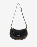 SAC PORTÉ ÉPAULE EN CUIR ET COTON OSKAN MOON Marant Etoile