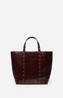 CRINKLED LEATHER L CABAS TOTE VANESSA BRUNO