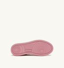 BASKET MEDALIST LOW EN CUIR BLANC ET TOILE ROSE