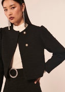 Valda black tweed jacket Tara Jarmon