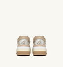 BASKET CLC EN CUIR BLANC BEIGE ET ARGENT Autry