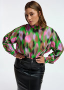 Top abstrait à encolure haute Essentiel