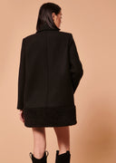 Mirko black pea coat Tara Jarmon