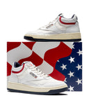BASKET AUTRY LOW CUIR BLANC