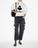 moby stand-up collar logo sweatshirt Marant Etoile