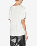 t-shirt à logo zewel en lin Marant Etoile