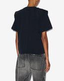 t-shirt à manches courtes en coton uni zelitos Marant Etoile