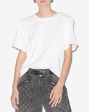 t-shirt à manches courtes en coton uni zelitos Marant Etoile