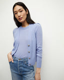 Solene Cashmere Cardigan Hydrangea