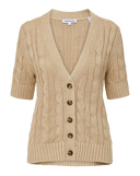 cardigan en soie et lin Julietta veronica beard Pierre Kaki