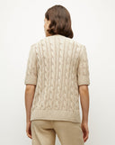 cardigan en soie et lin Julietta veronica beard Pierre Kaki