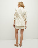 Charleston Plaid Dickey Jacket Ecru/Deep Ochre