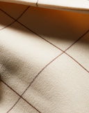 Pantalon à carreaux Tonelli Écru/Ocre Foncé