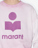 sweatshirt mobily en coton délavé à logo Marant Etoile