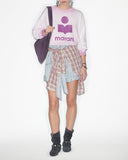 sweatshirt mobily en coton délavé à logo Marant Etoile