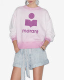 sweatshirt mobily en coton délavé à logo Marant Etoile
