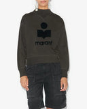 sweatshirt à logo col montant moby Marant Etoile