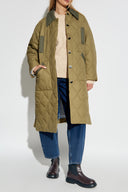 Ganni GREEN Quilted Coat
