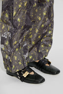 Ganni GREEN Ballet Flats with Straps