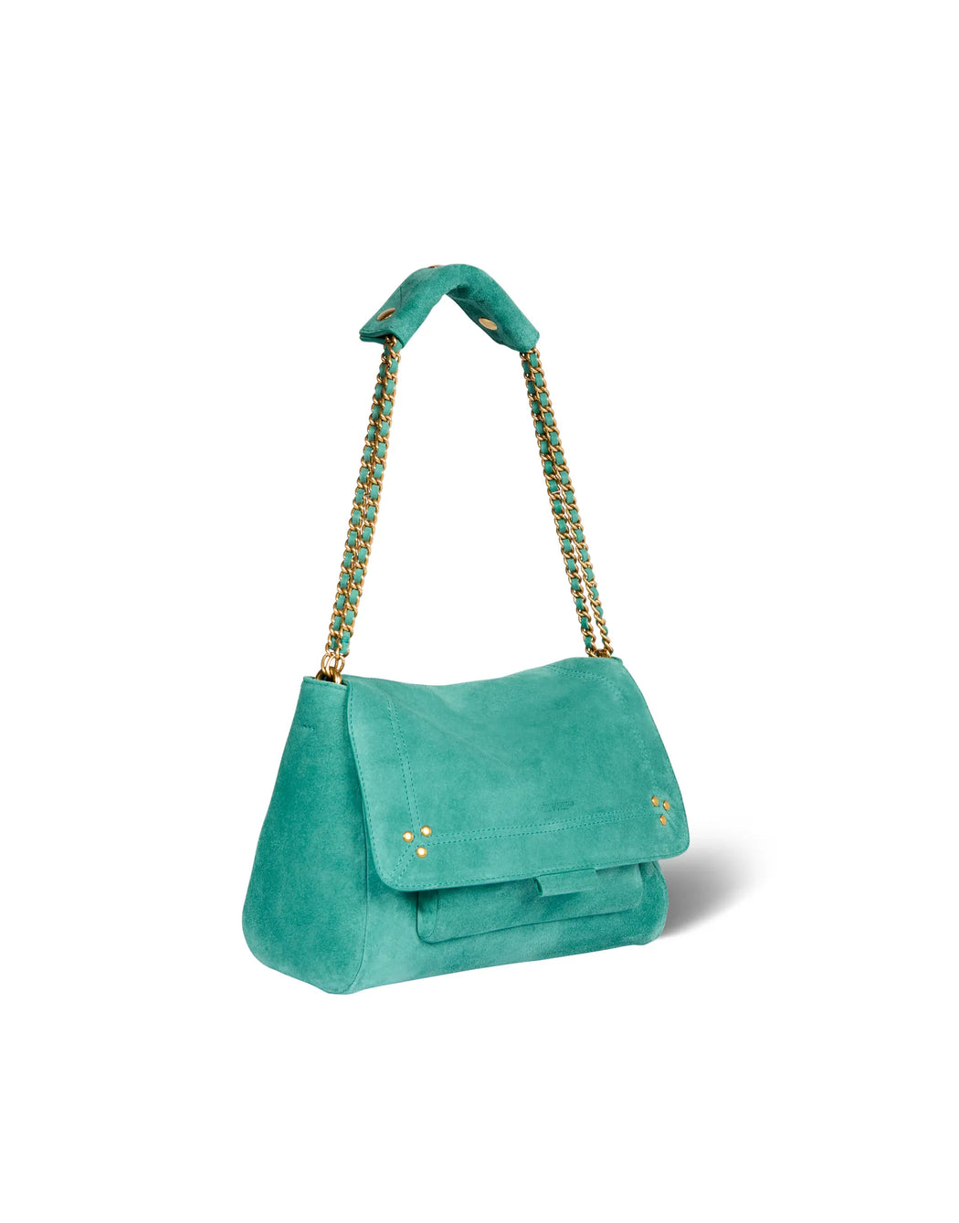 sac jerome dreyfuss Lulu M Croute velours Cactus— HENIN