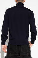 Pull col roulé AMI night blue