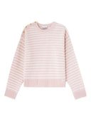 Pull en laine mélangée à rayures