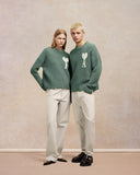 Pull Col Rond Ami de Coeur Ecru