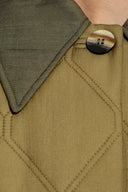 Ganni GREEN Quilted Coat