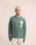 Pull Col Rond Ami de Coeur Ecru