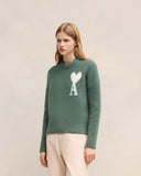 Pull Col Rond Ami de Coeur Ecru