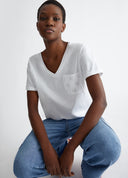 T-shirt avec poche poitrine et strass Liu Jo